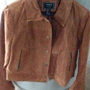 Beautiful suede looking jean jacket